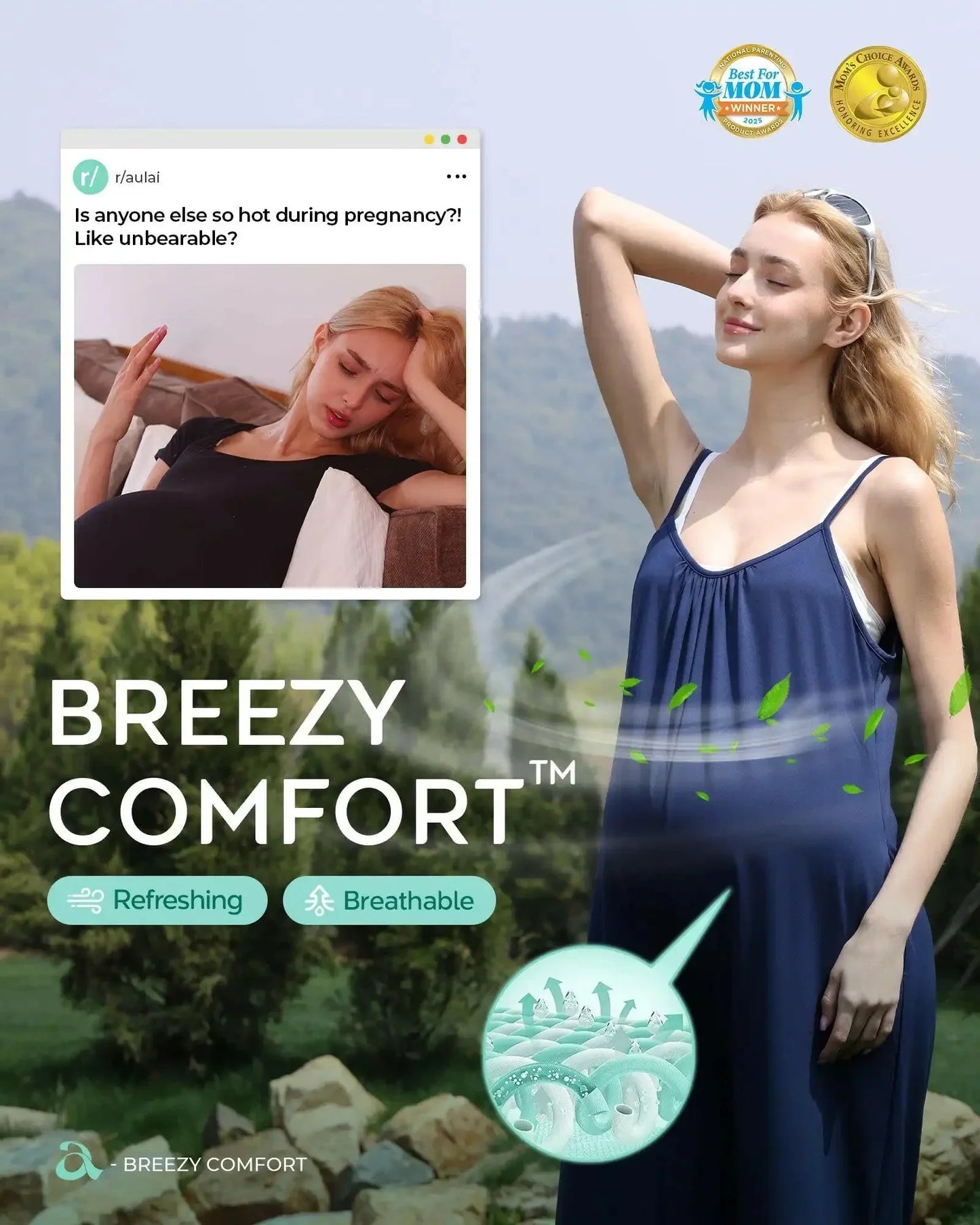 aulai® Jumpsuit with Breezy - Comfort™ Designed for Pregnant Women AL302 - aulai® official