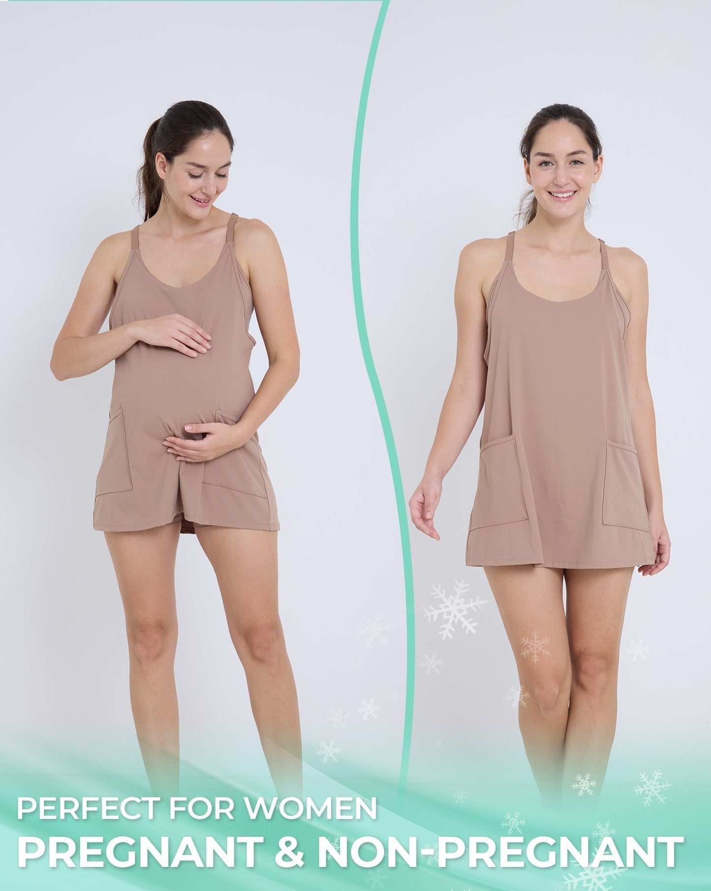 aulai® Maternity Mini Dress with Breezy - Comfort™ Designed for Pregnant Women AL303 - aulai® official