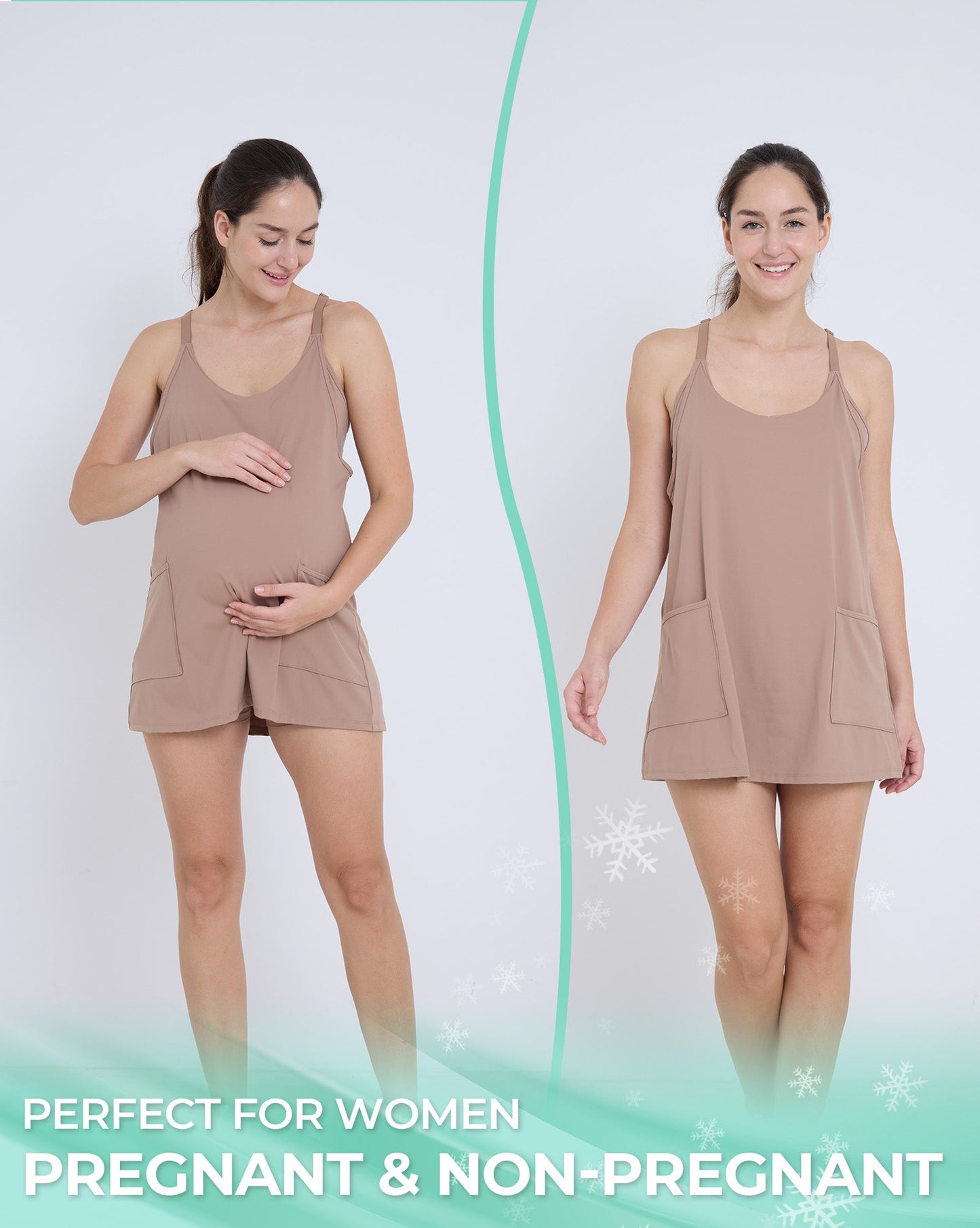 aulai® Maternity Mini Dress with Breezy - Comfort™ Designed for Pregnant Women AL303 - aulai® official
