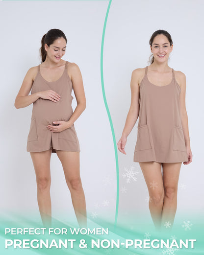 aulai® Maternity Mini Dress with Breezy - Comfort™ Designed for Pregnant Women AL303 - aulai® official