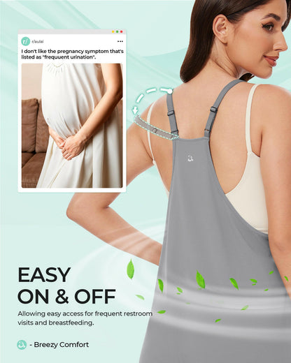 aulai® Romper with Breezy - Comfort™ Designed for Pregnant Women & Those Seeking a Loose Fit - aulai® official